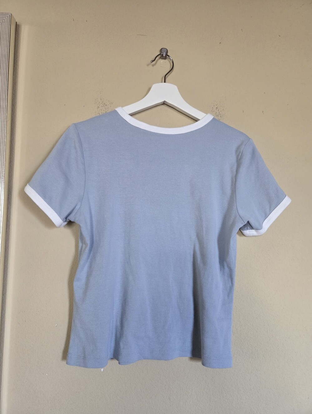 Levis Powder Blue White Ringer Tee Authentic - Picture 4 of 6